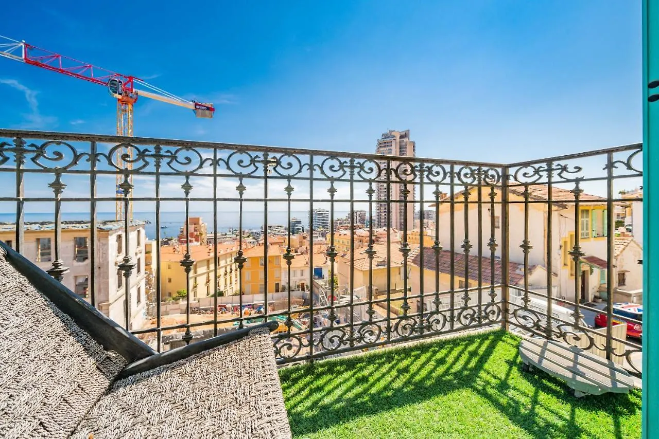 Frontiere De Monaco - Balconnet Vue Mer - Ba Daire Beausoleil Fransa